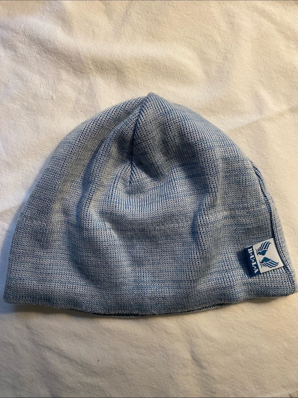 Light Blue Knit Beanie Hat